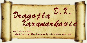 Dragojla Karamarković vizit kartica